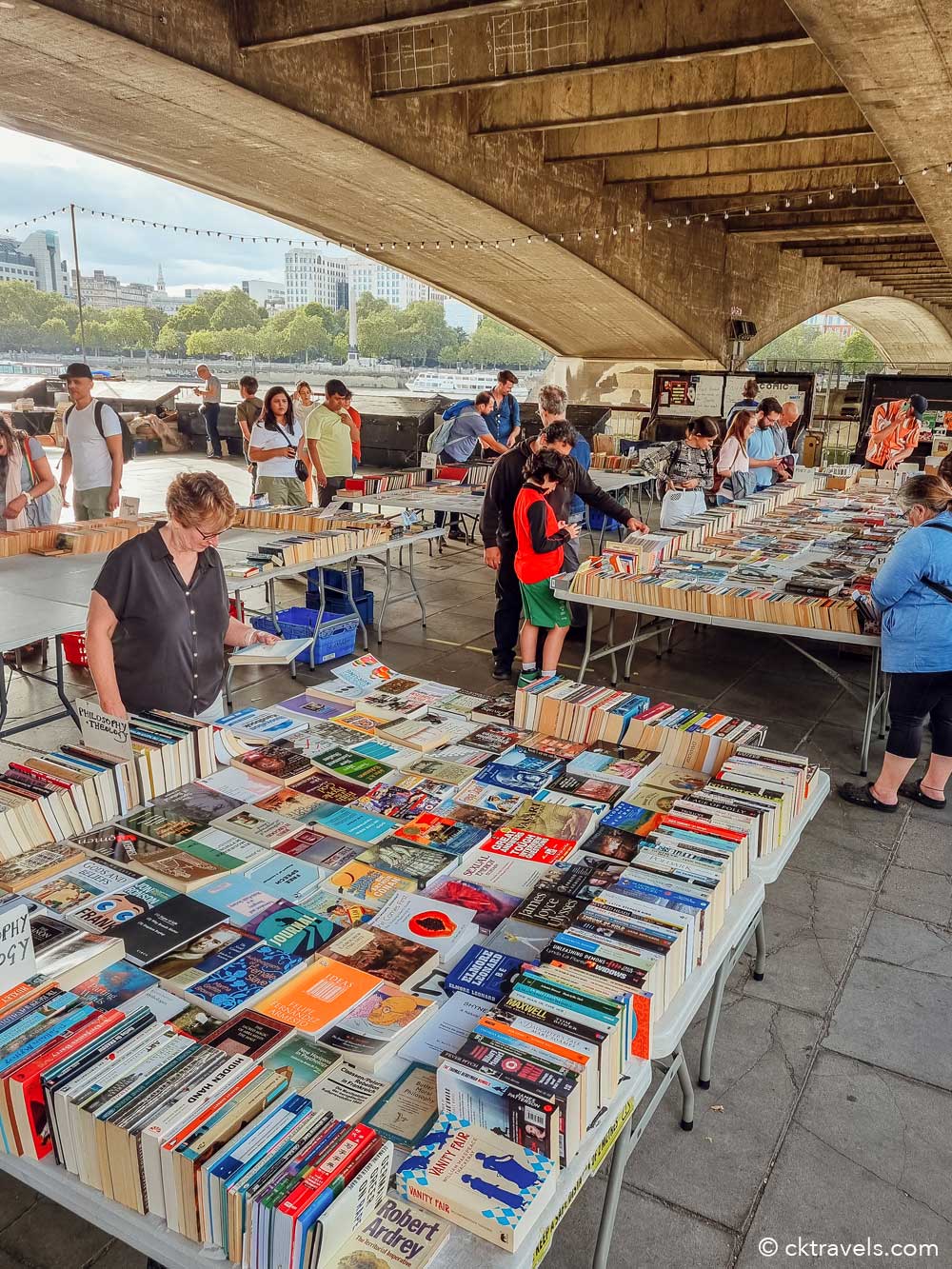 The BFI / Southbank Centre Book Market. South Bank walk - one of the best walks around London (with map)