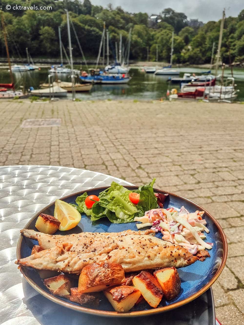 Fishguard Yacht Club mackeral lunch Wales