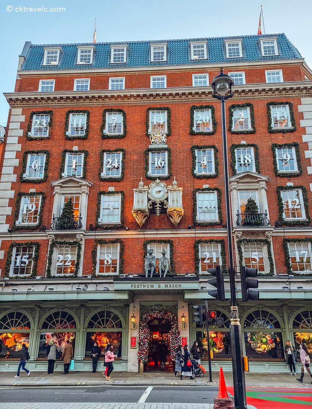 Fortnum & Mason Christmas shopping in London