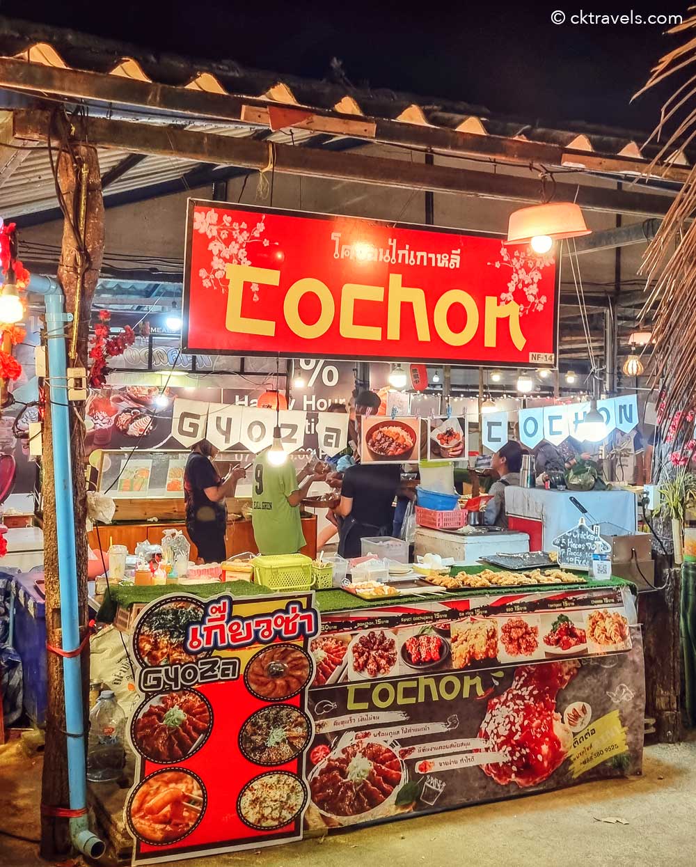 Ao Nang Landmark Night Market korean chicken food stall Krabi