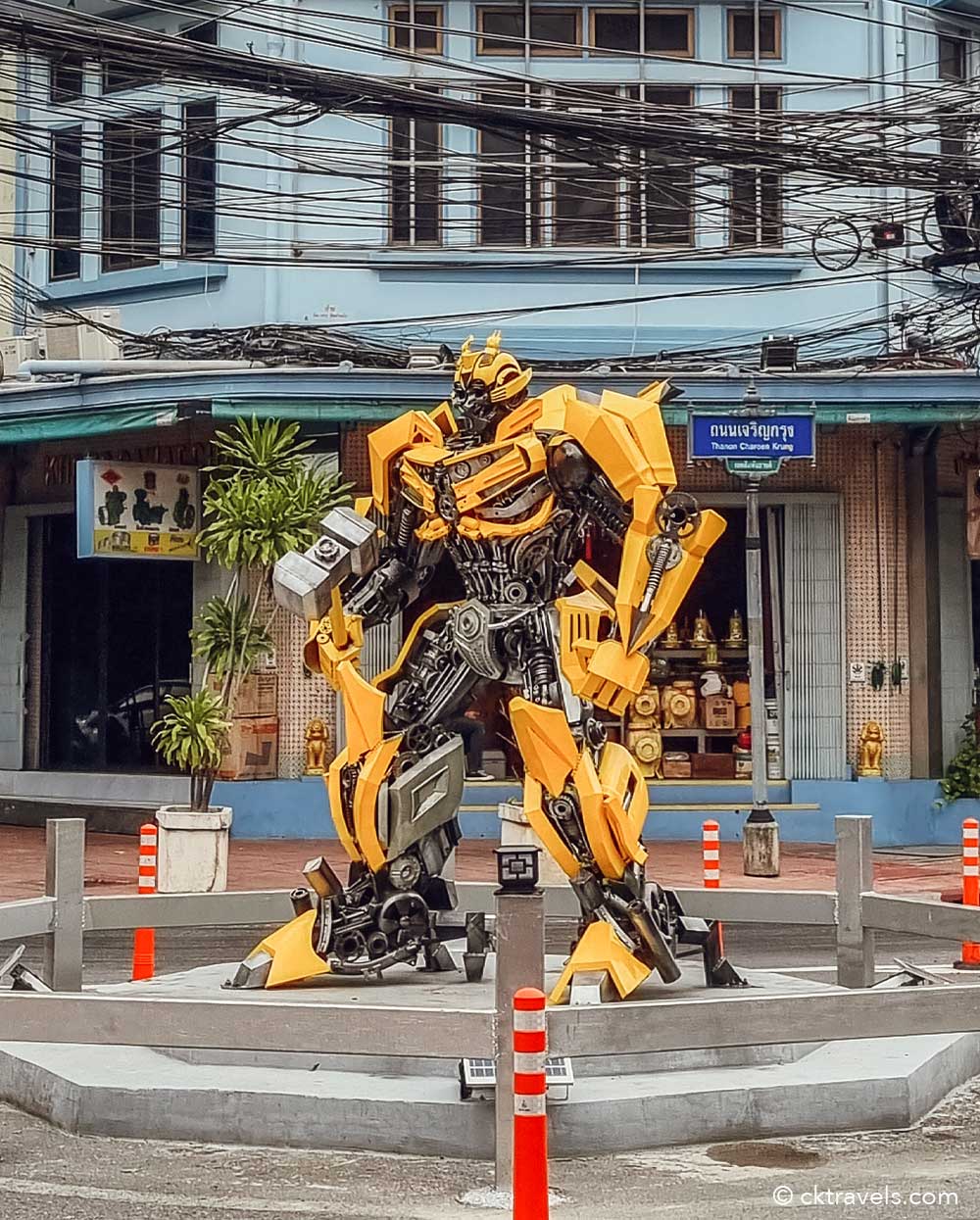 Talat Noi Bangkok Transformers Roundabout