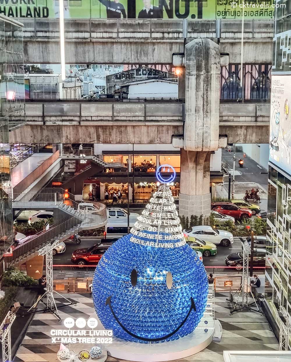 Siam Center mall Bangkok Christmas decorations and lights