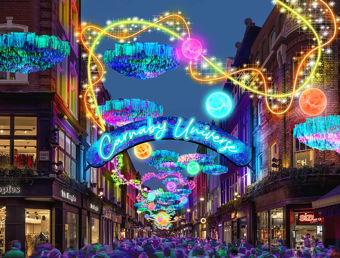 Carnaby Street's Christmas Lights 2023 - Carnaby Universe 