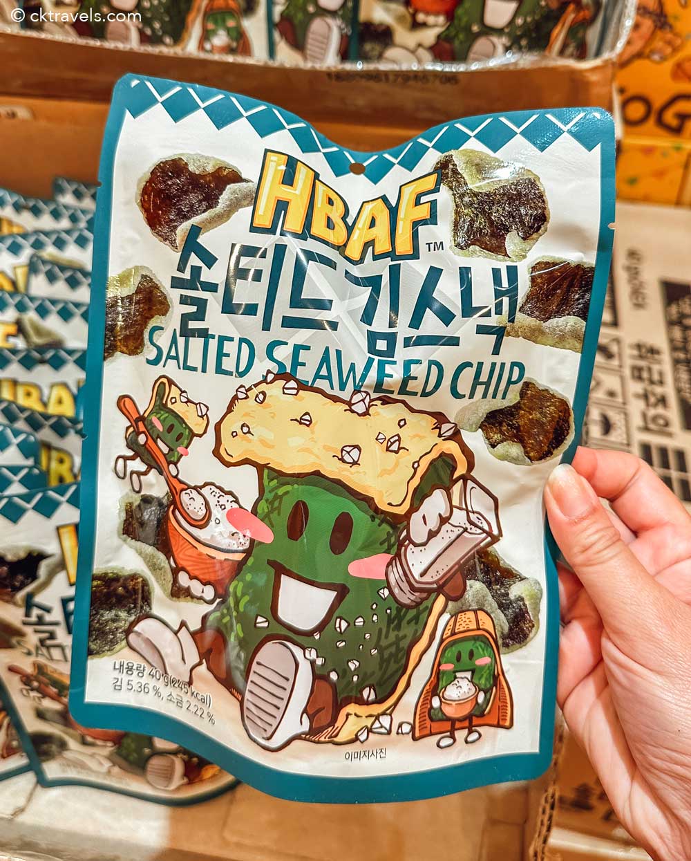HBAF salted seaweed chips Korea