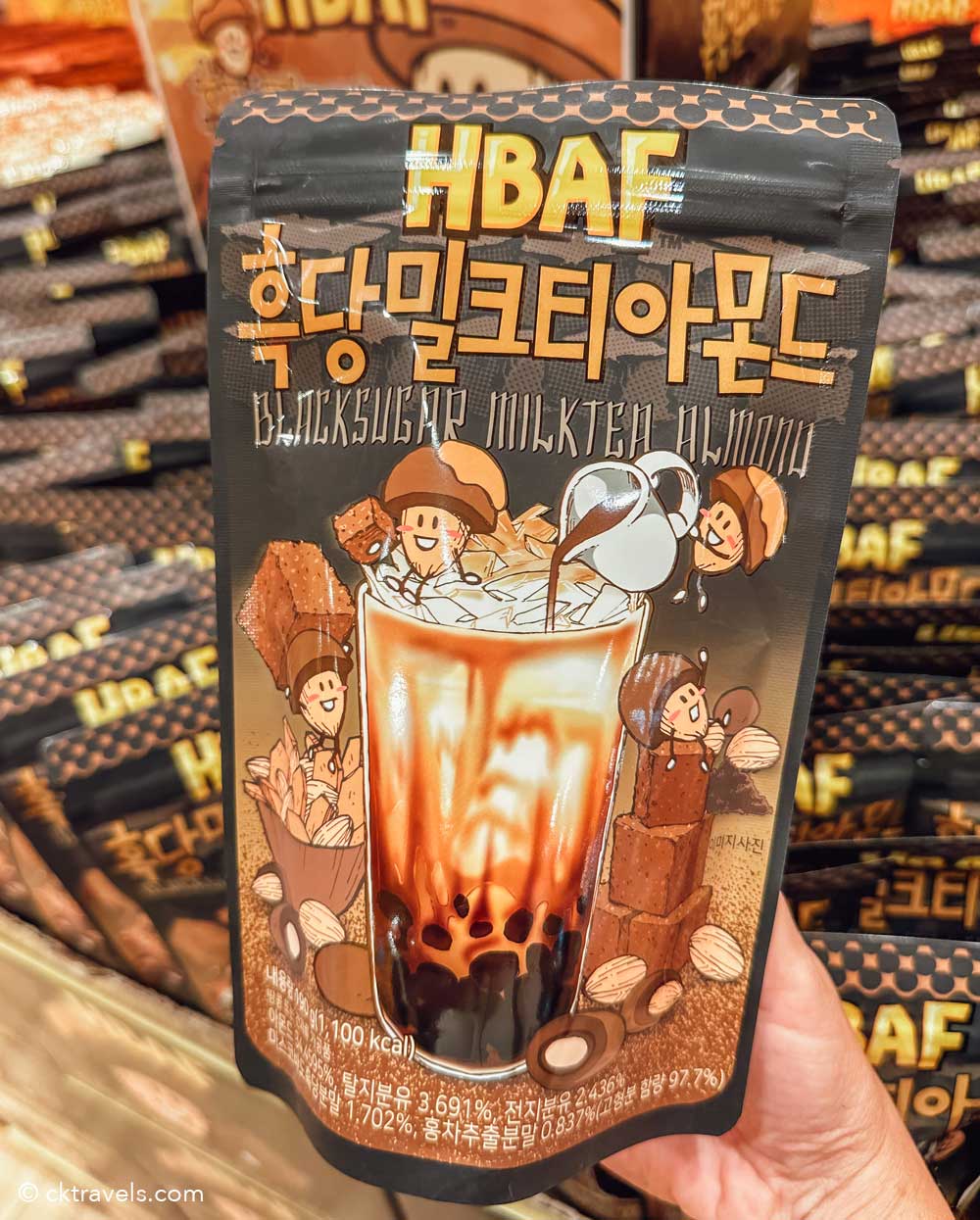 HBAF blacksugar milktea Almonds south korea
