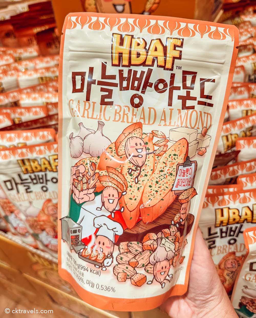 HBAF garlic bread Almonds south korea