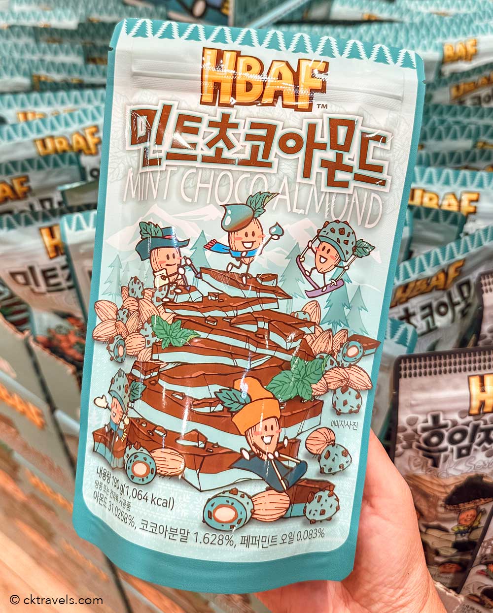 HBAF Mint Chocolate Almonds south korea