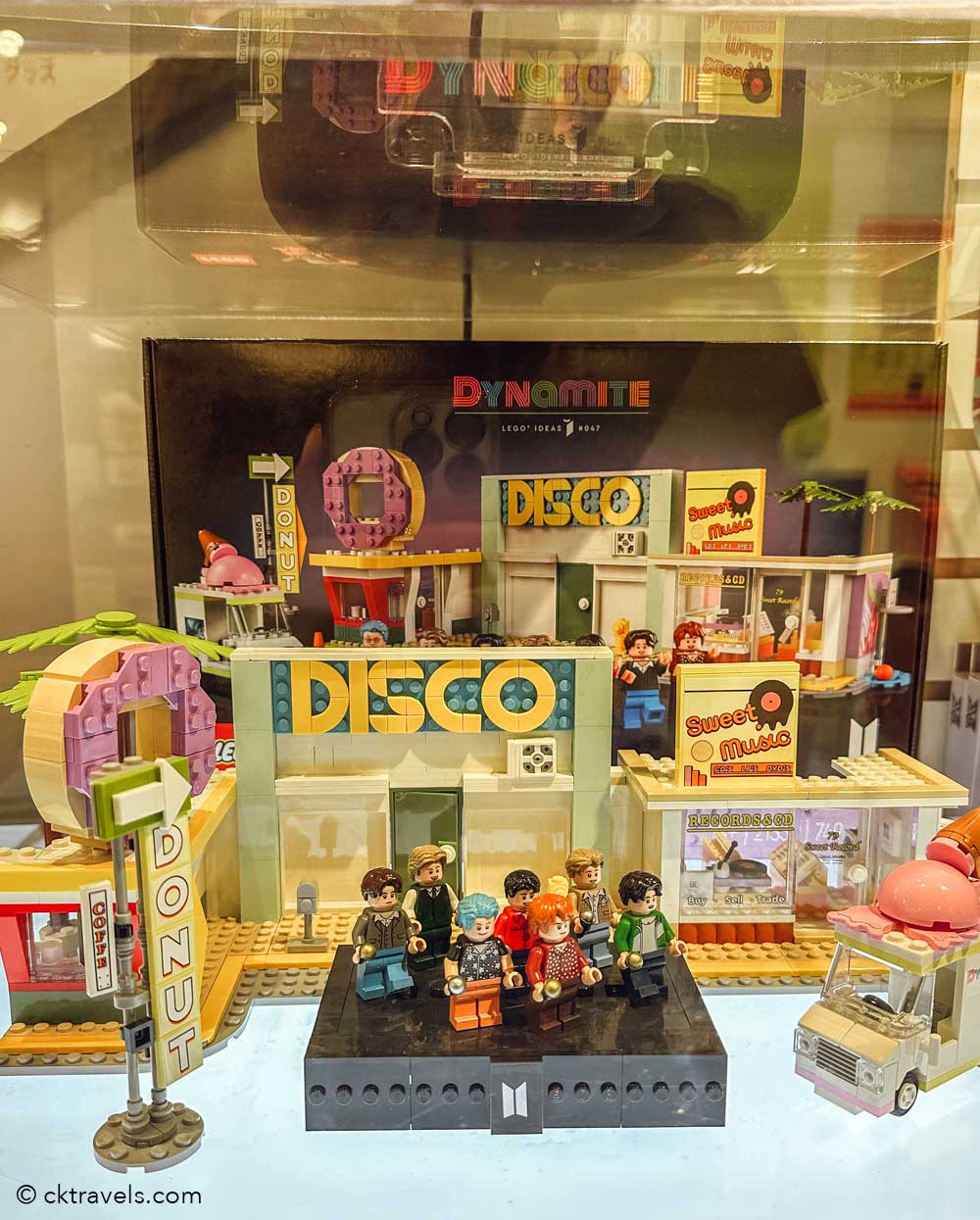 BTS LEGO. Starfox Artist Chocolate Shop in Myeongdong, Sunshine Myeong-dong Branch Seoul South Korea