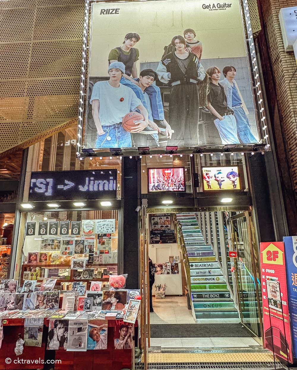 All That K K-pop shop in Myeongdong, Seoul, South Korea