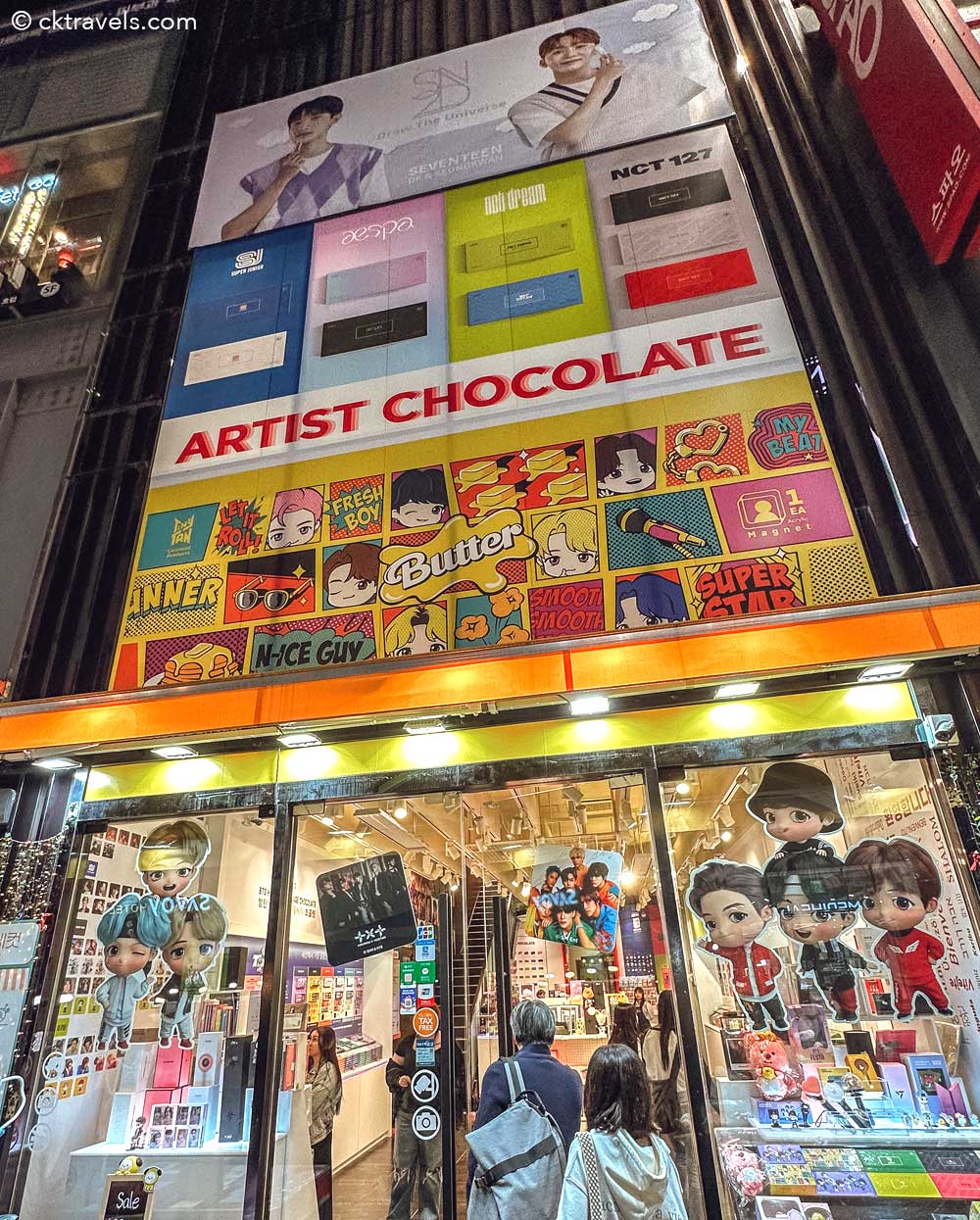 Starfox Artist Chocolate Shop in Myeongdong, Sunshine Myeong-dong Branch Seoul South Korea