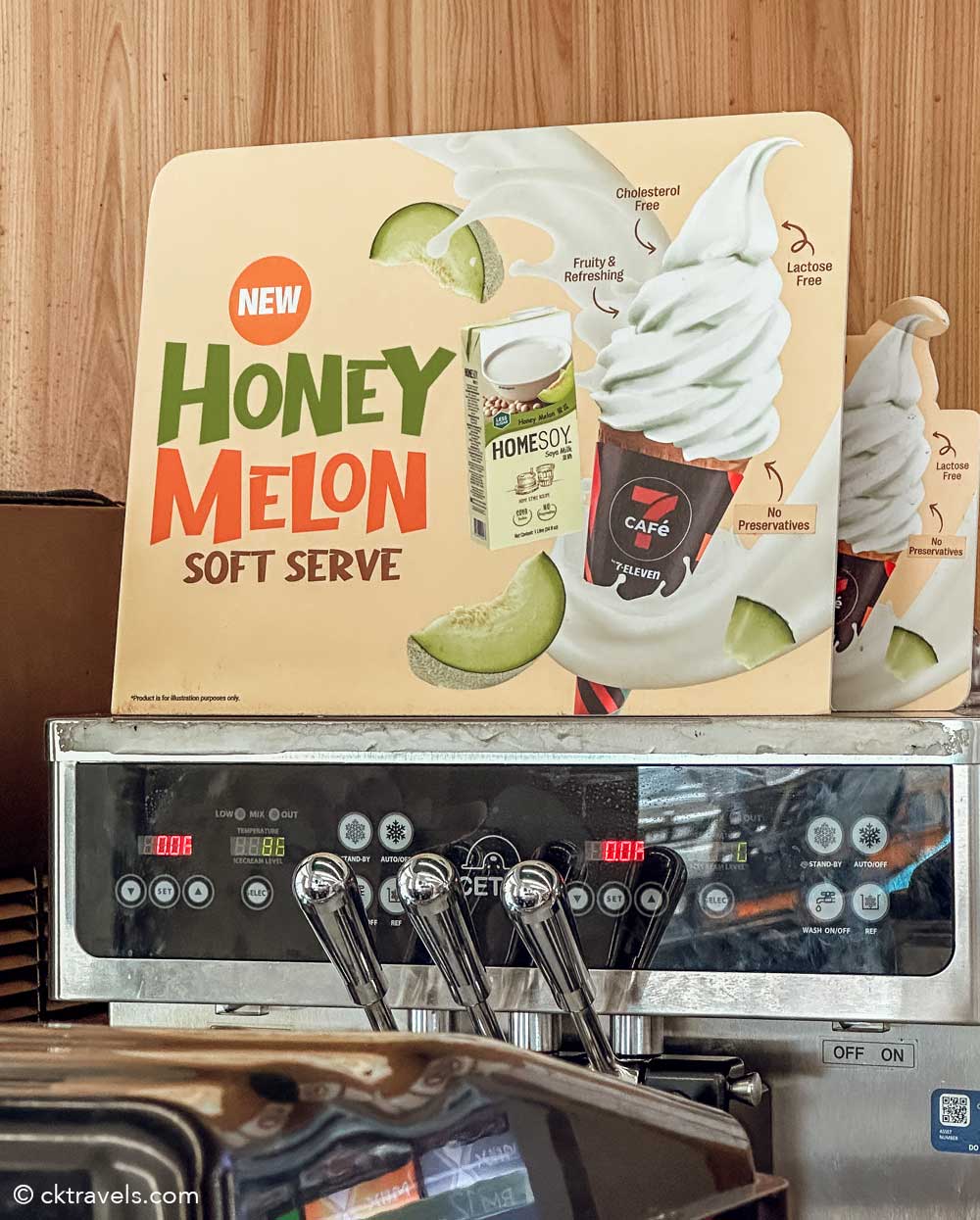 Malaysia 7-Eleven Stores - honey melon soft serve ice cream