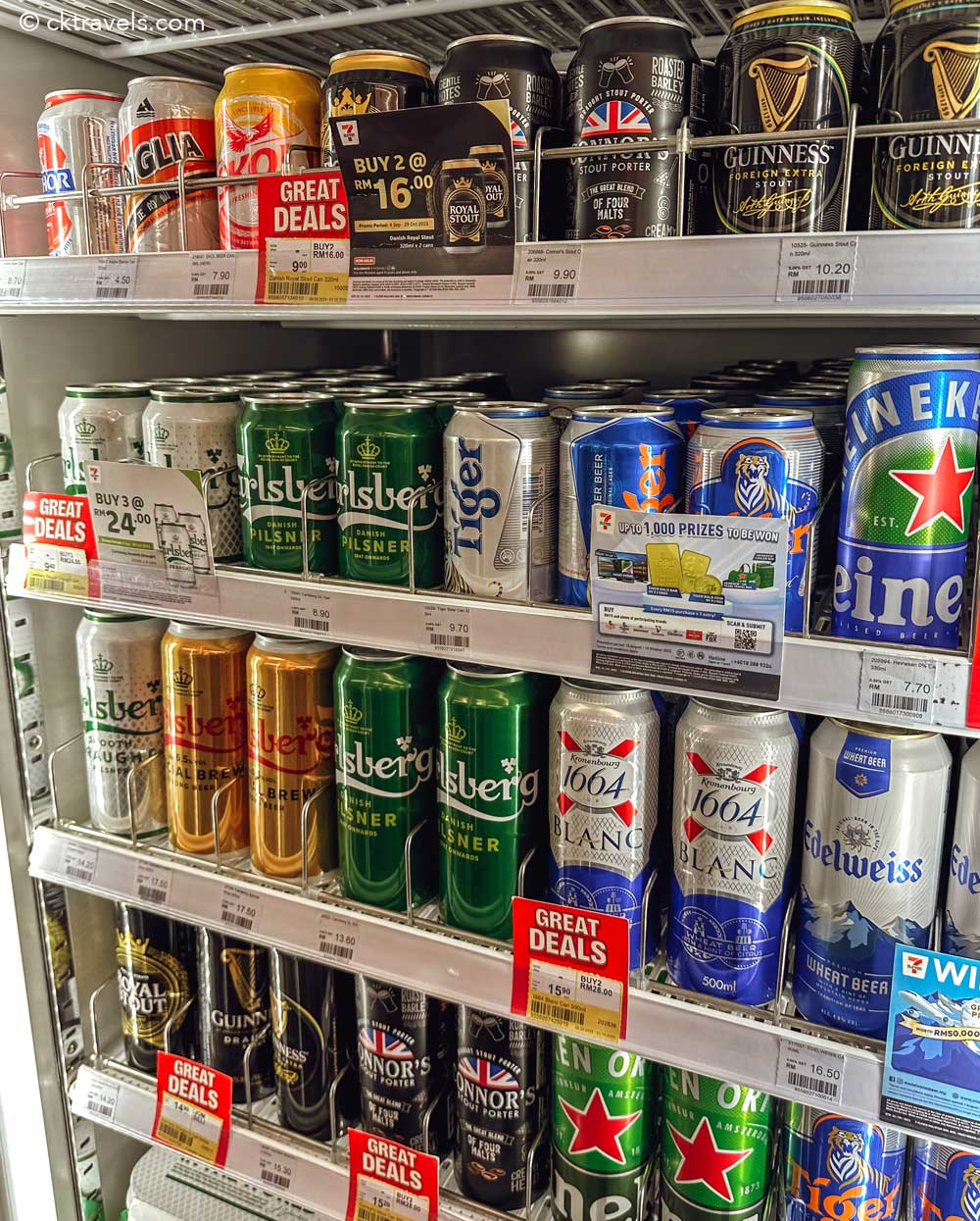 Malaysia 7-Eleven Stores - can beer