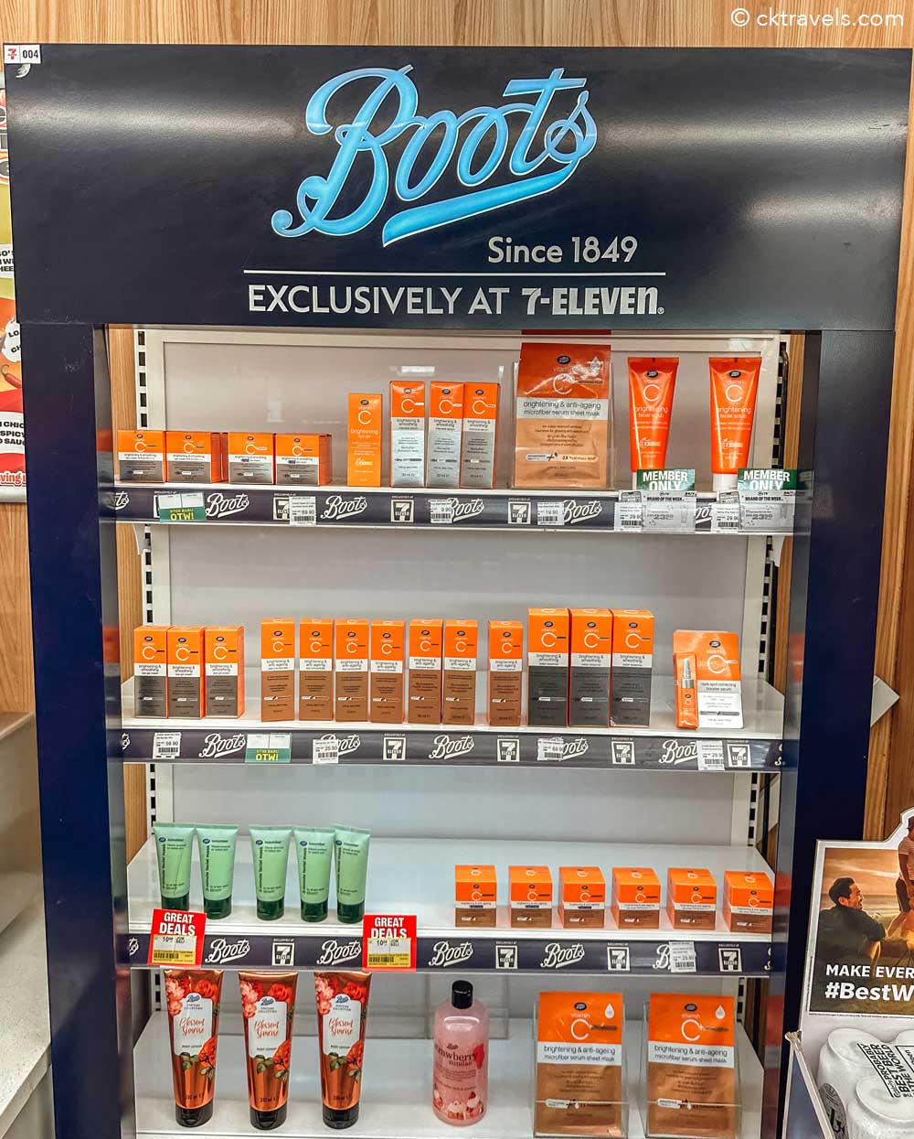Malaysia 7-Eleven Stores - Boots products