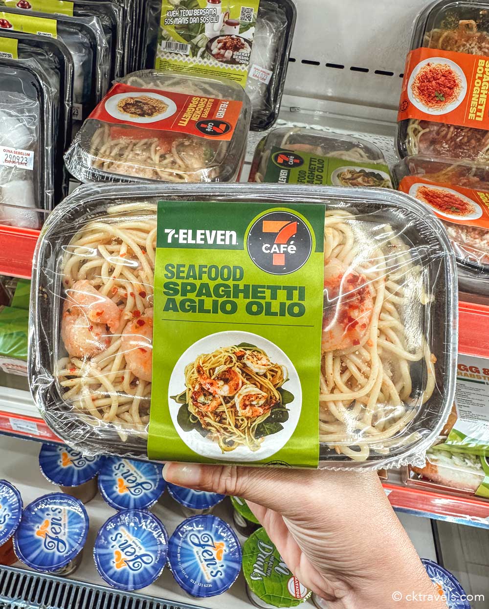 Malaysia 7-Eleven Stores - seafood spaghetti ready meal