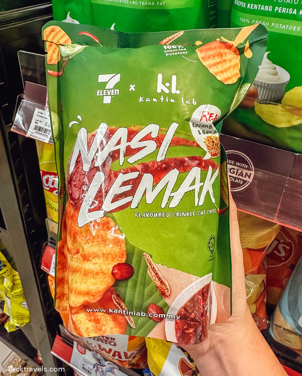 Malaysia 7-Eleven Stores - nasi lemak potato chips