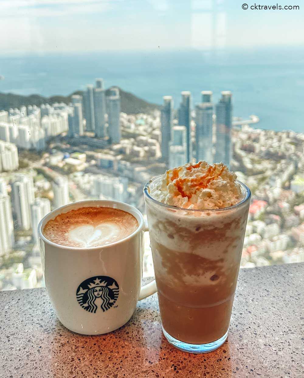 World’s Tallest Starbucks at Busan X The Sky, South Korea