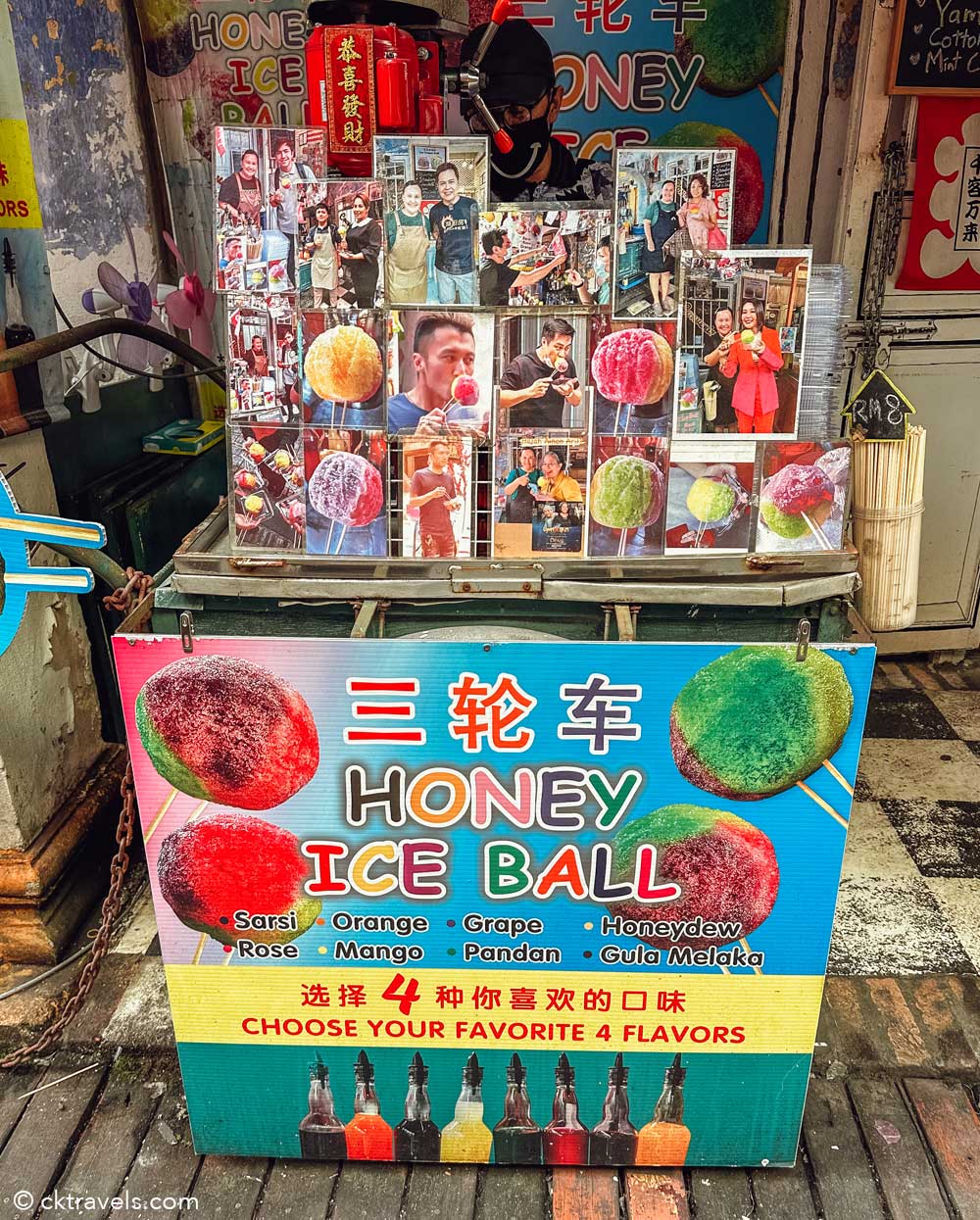 Honey Ice balls Concubine Lane Ipoh Malaysia
