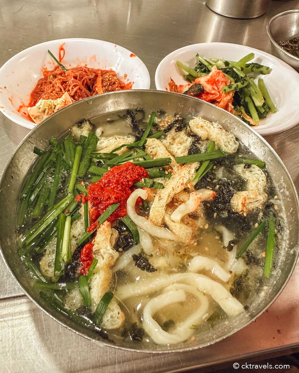 Food - Knife-Cut Noodles (Gohyang Kalguksu) at Kalguksu Alley at Namdaemun Market Seoul