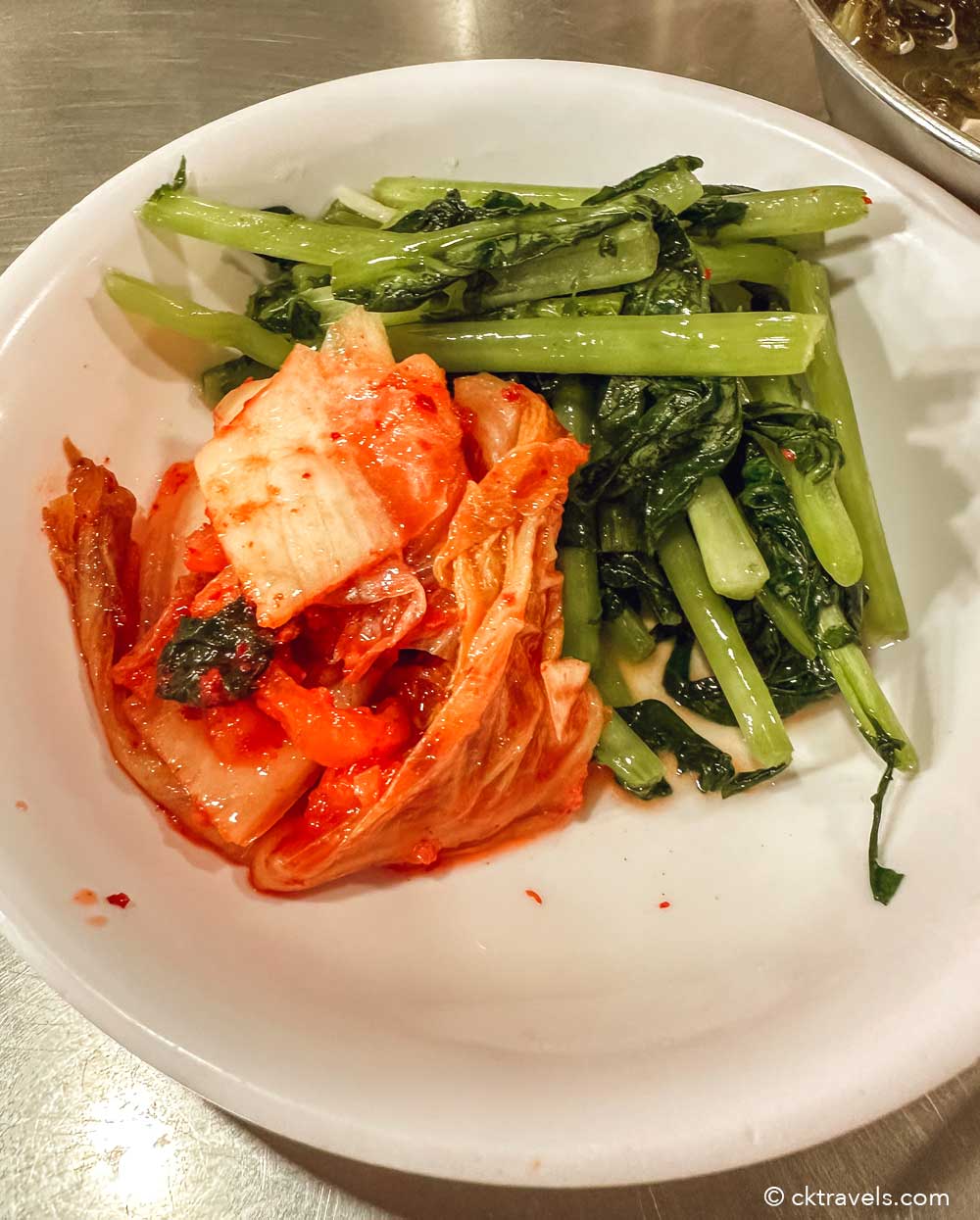 Food at Kalguksu Alley at Namdaemun Market Seoul