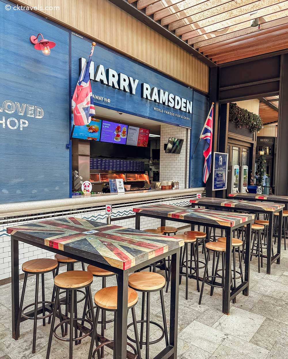 Harry Ramsden fish and chips shop at Sky Avenue / First World Complex Genting Highlands