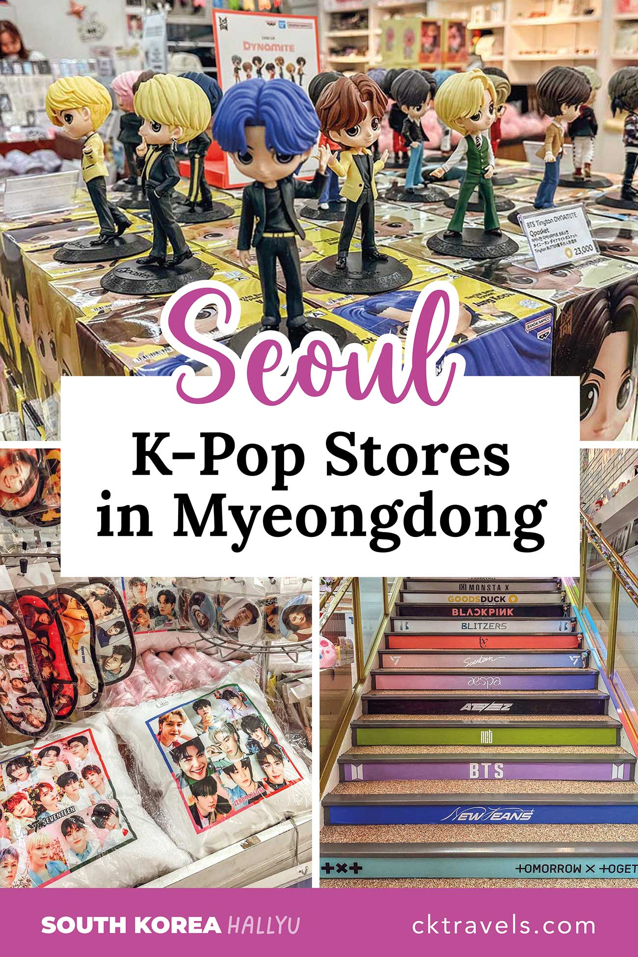 K-Pop Stores in Myeongdong Seoul South Korea
