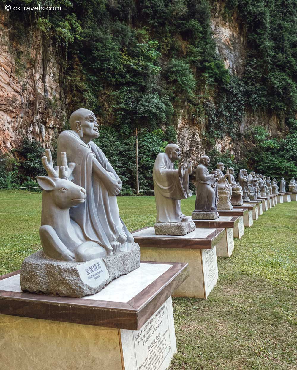 statues Kek Lok Tong Temple in Ipoh, Malaysia