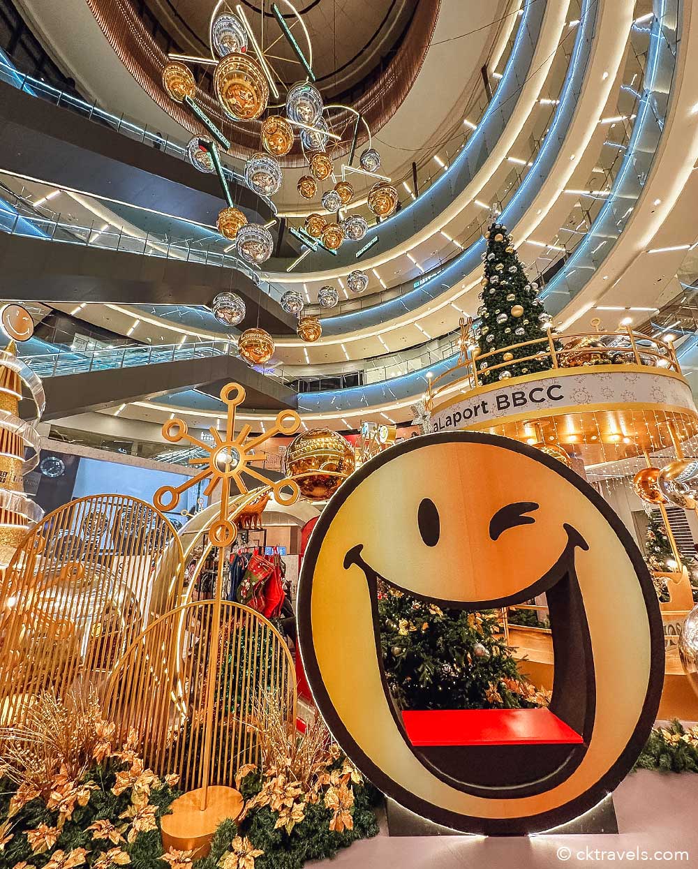 LaLaport Mall Bukit Bintang City Centre Kuala Lumpur Christmas decorations smiley