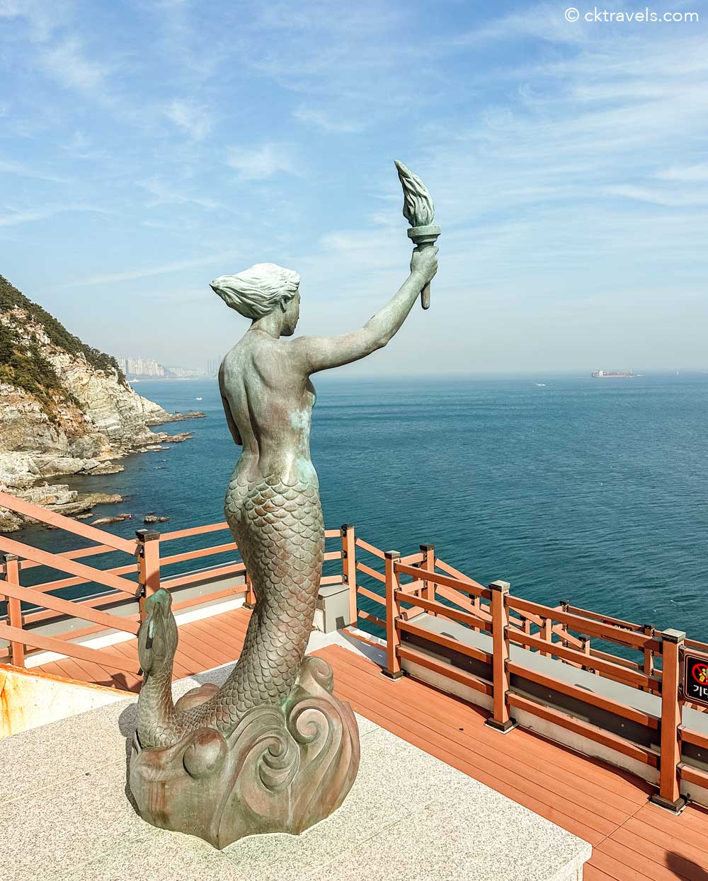 Yeongdo Lighthouse Busan Mermaid statue