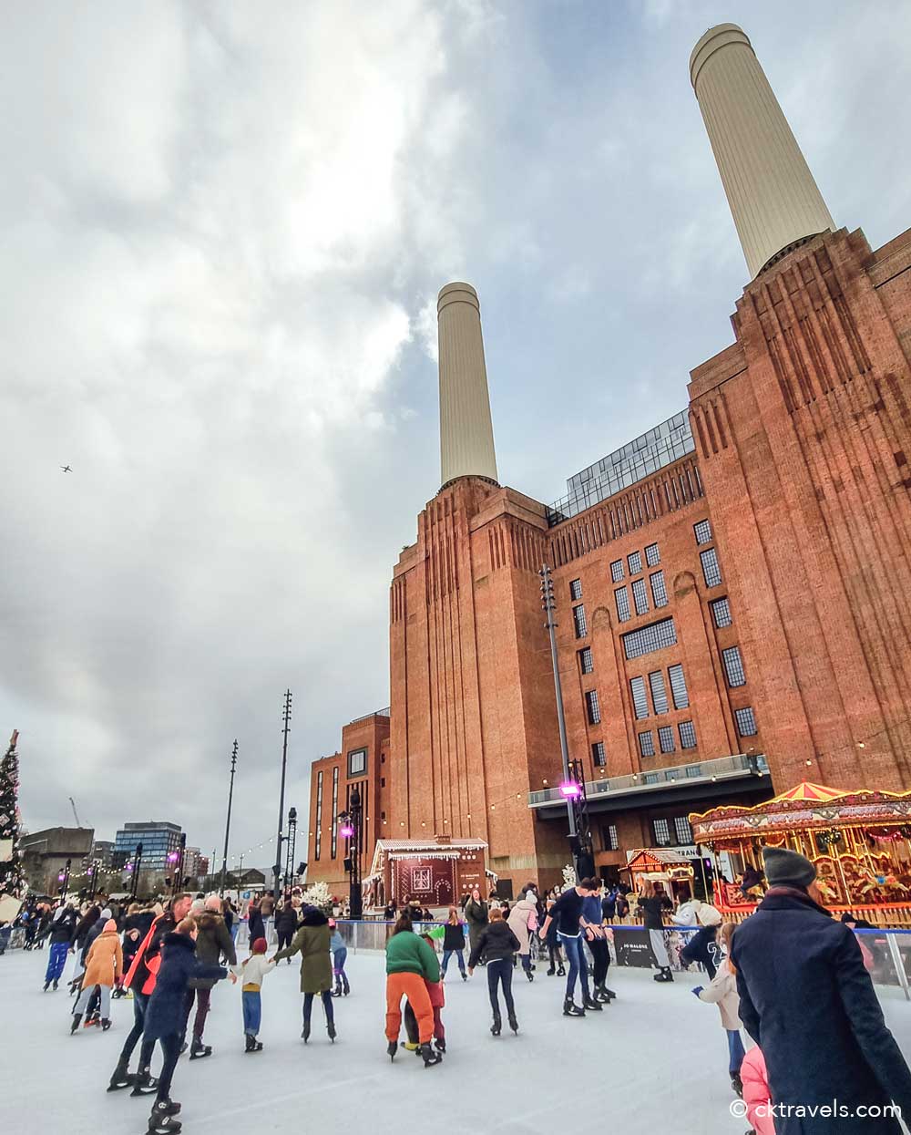 Glide at Battersea Power Station ice skating