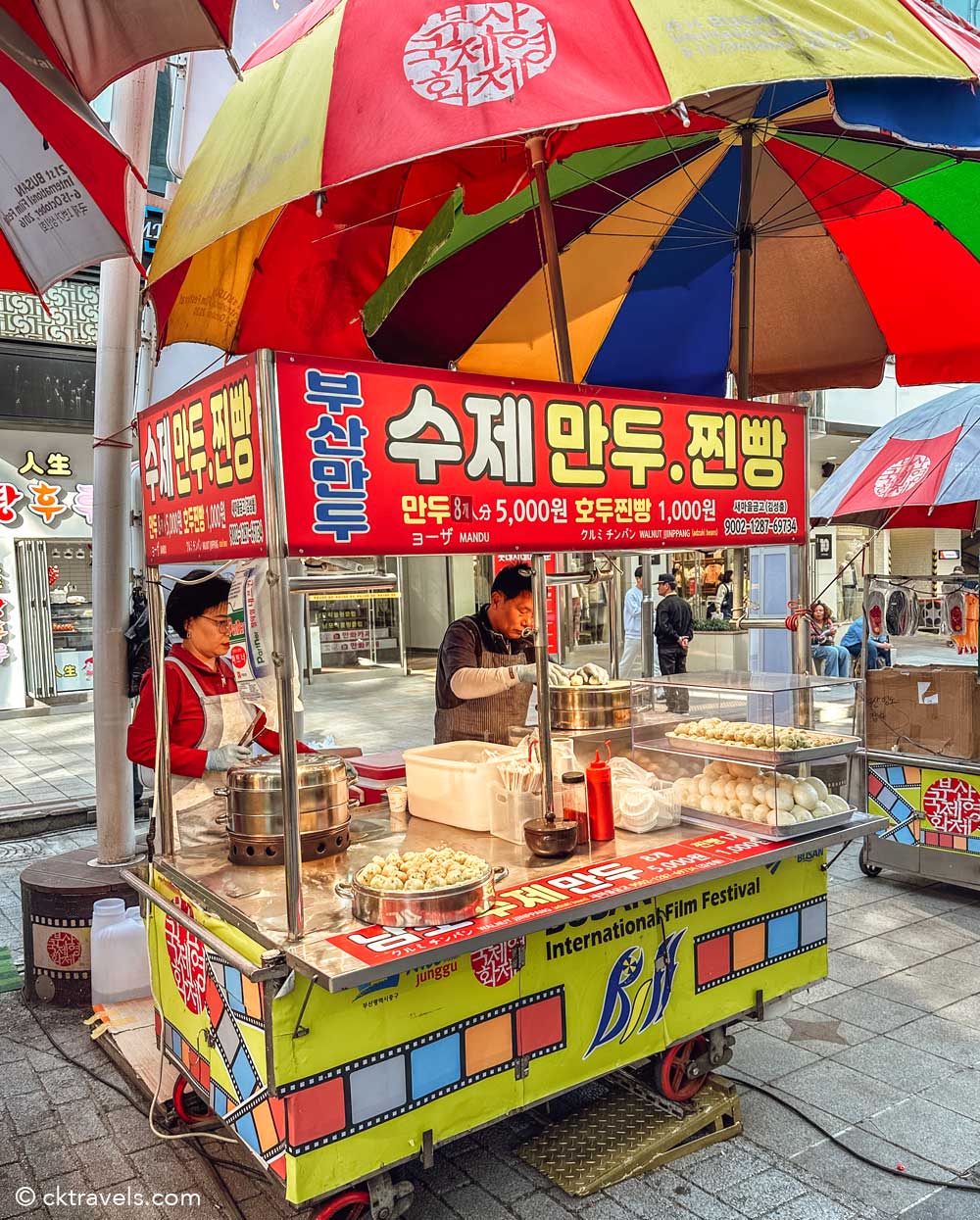 Biff Square Busan street food market