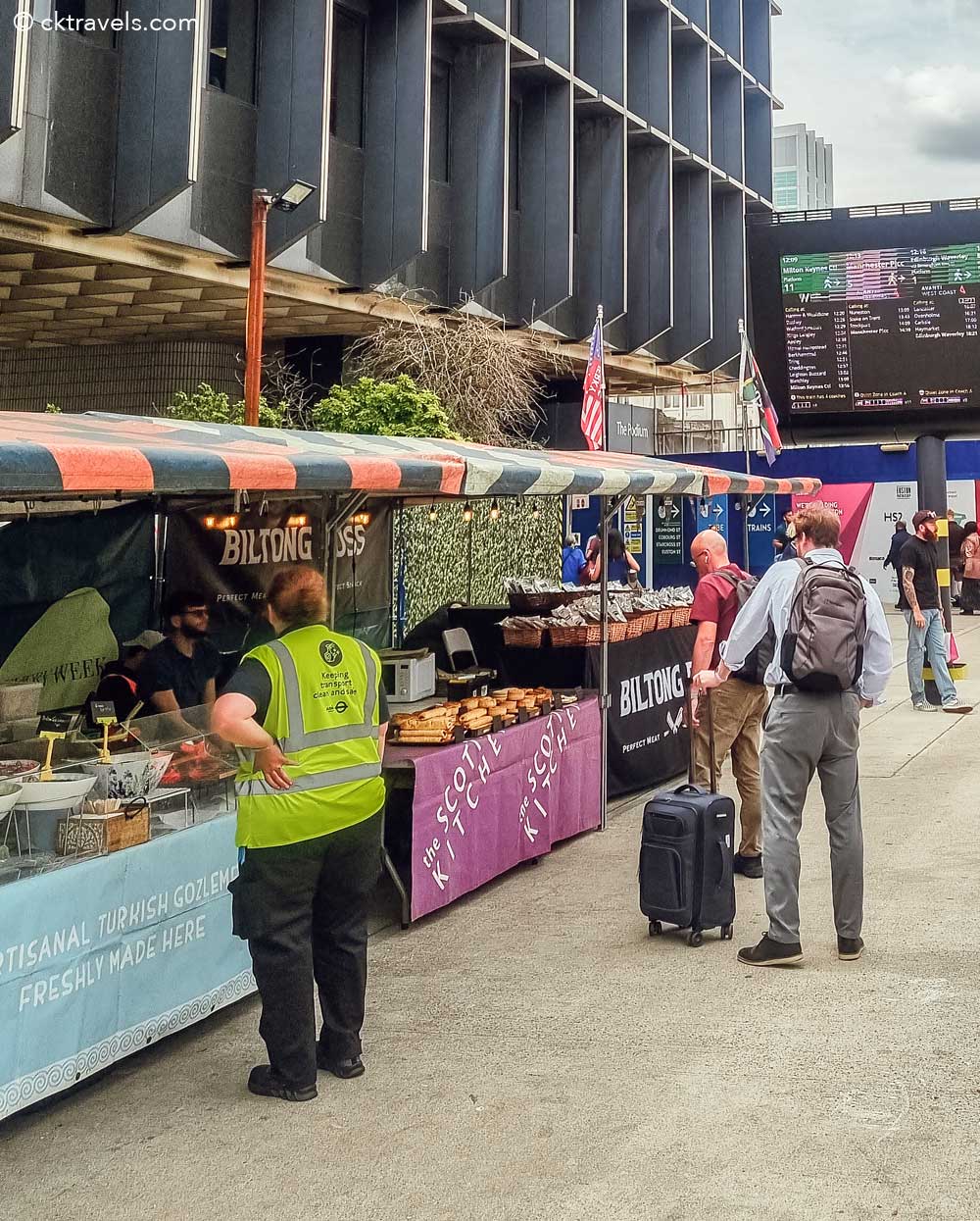 Euston Station Piazza Food Market 