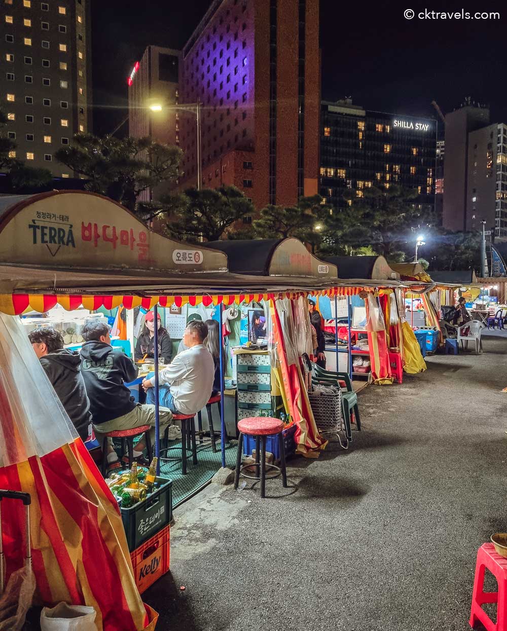 Haeundae Pojangmacha-chon (Haeundae Food Cart Village) Busan South Korea