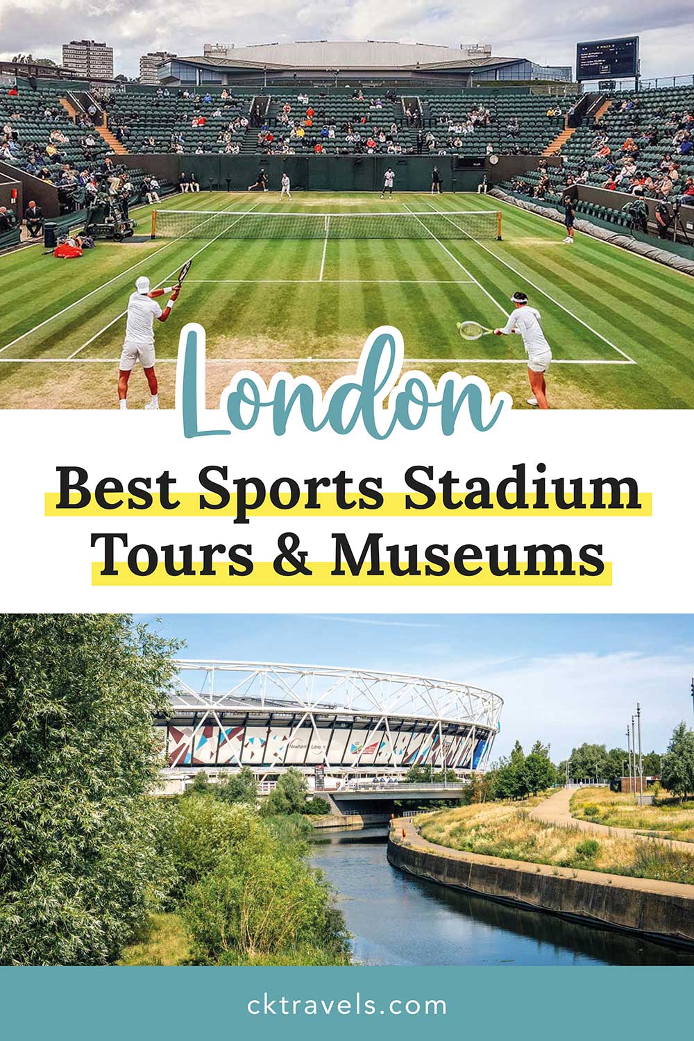 Sports stadium tours and museums in London