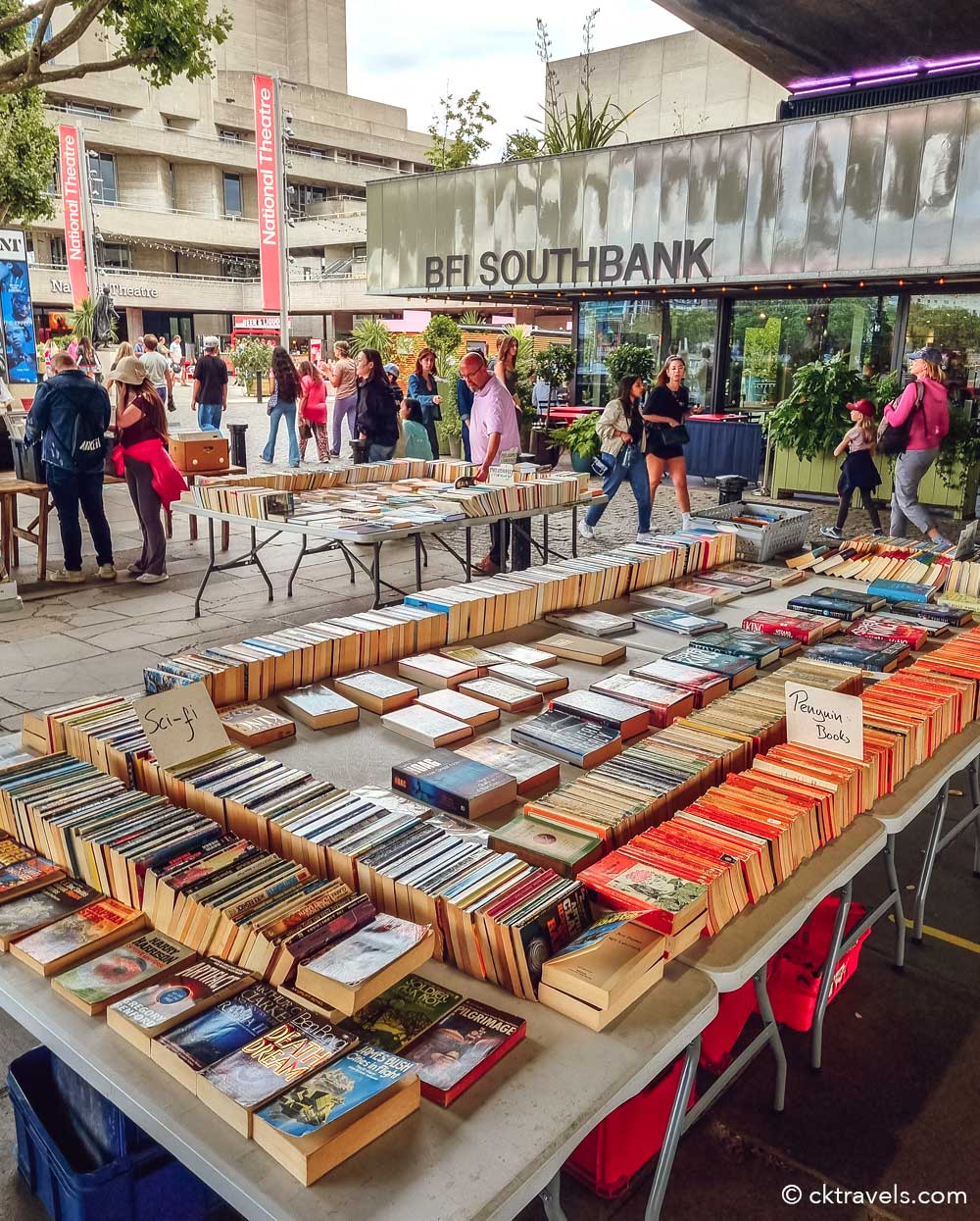 Southbank Book Market at Waterloo Bridge