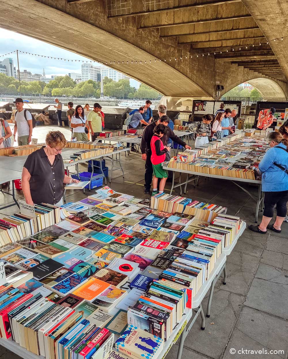 Southbank Book Market at Waterloo Bridge