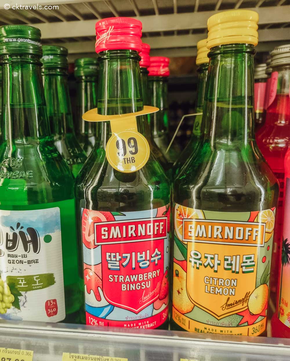 Smirnoff Alcopops in 7-Eleven Thailand 