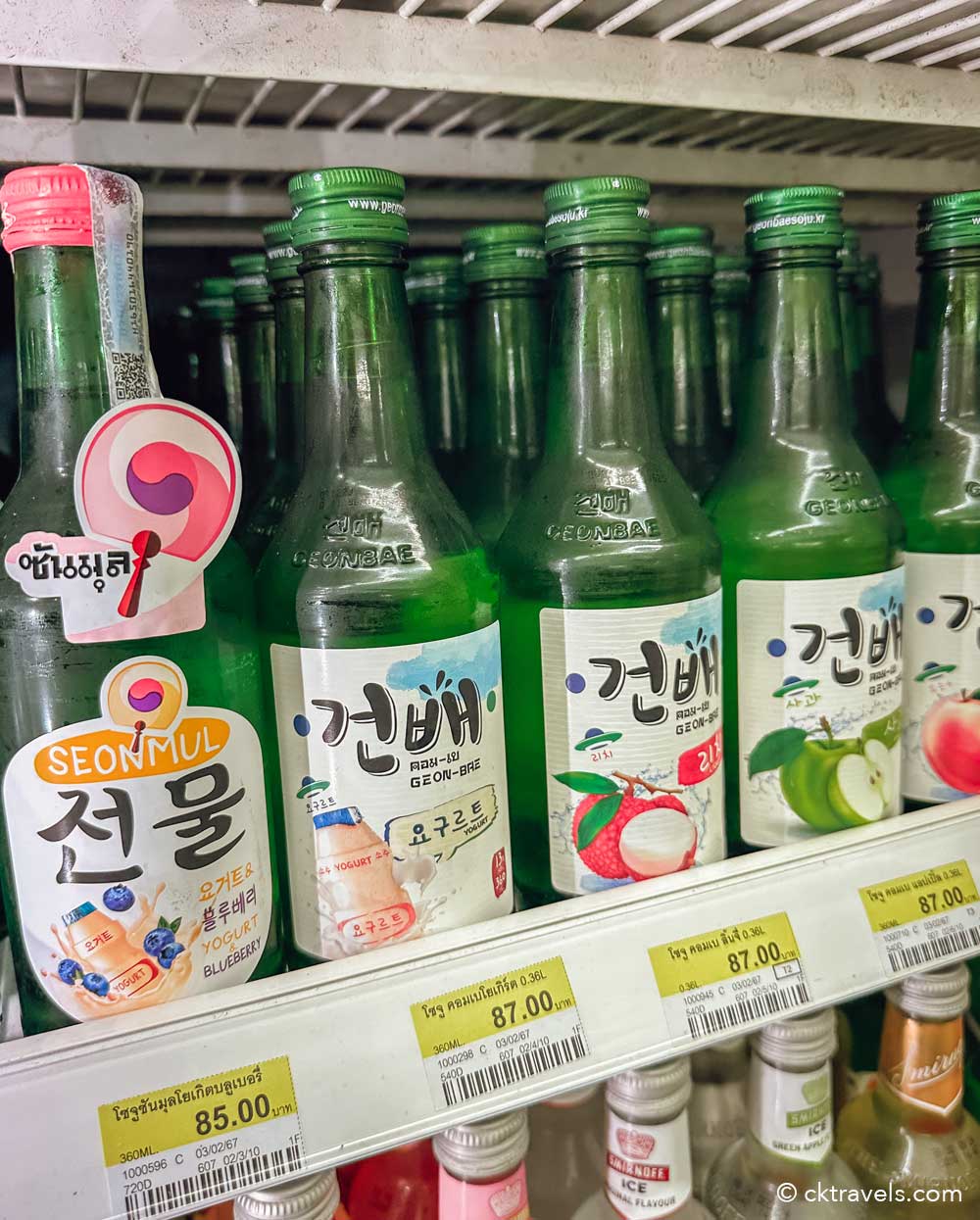 South Korean Soju in 7-Eleven Thailand