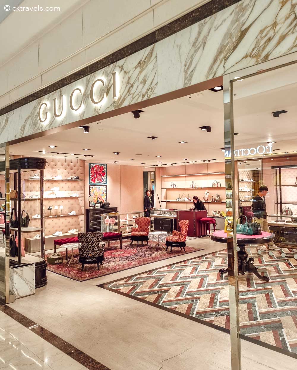 Gucci store Lotte Department Store Busan; Seomyeon Branch