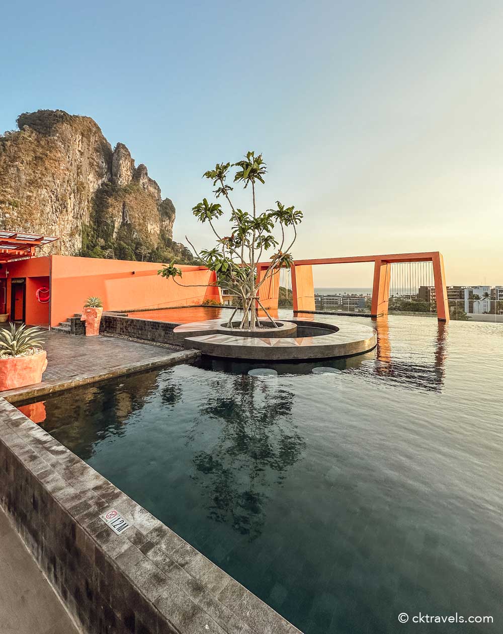 Hotel Adam Krabi Ao Nang Thailand rooftop pool