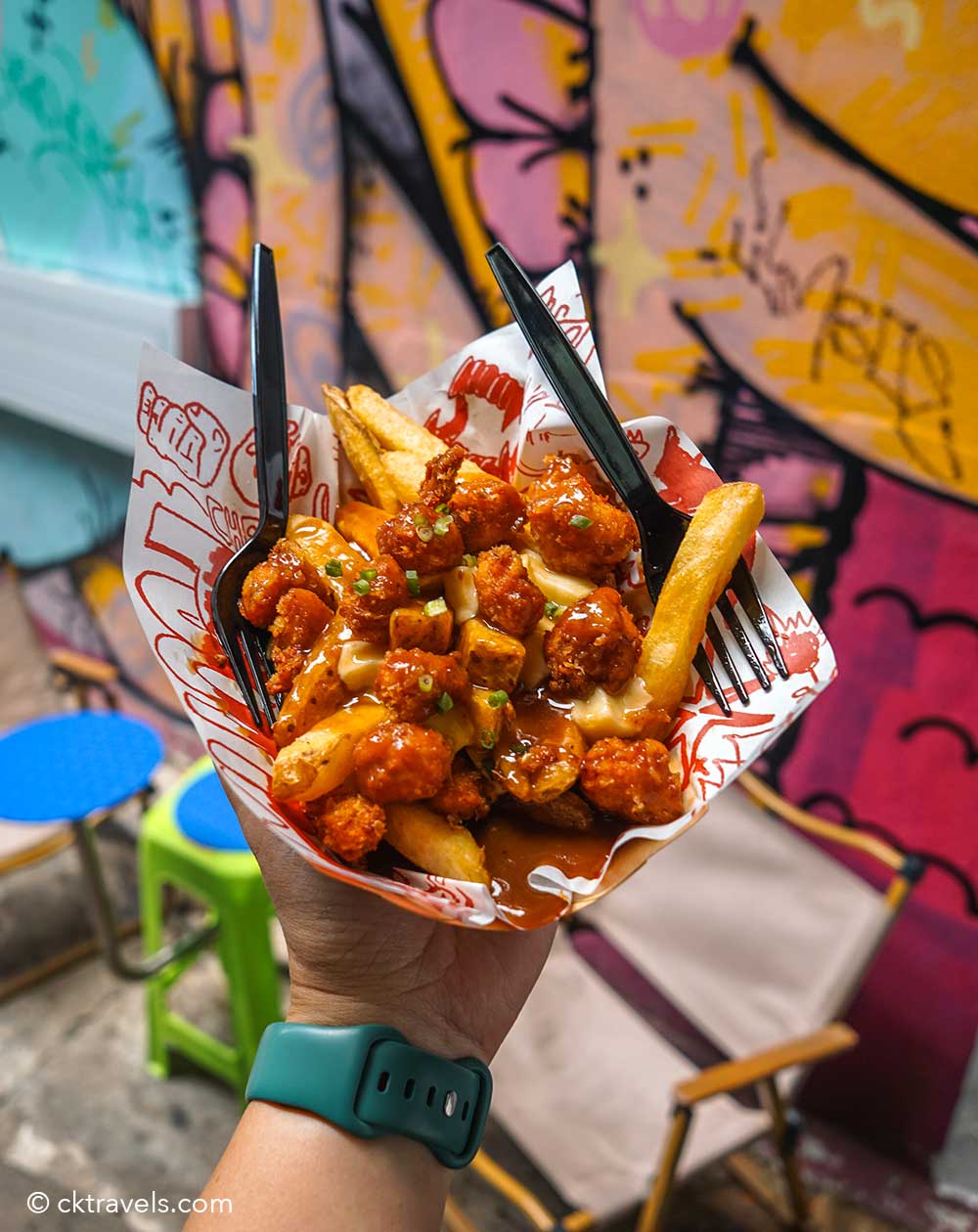 poutine Song Wat road Bangkok